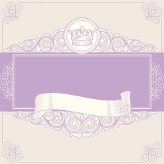 Vintage decorative blank