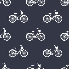 seamless spring pattern bikes