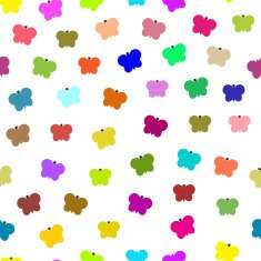 Seamless colorful butterfly pattern N2