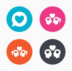 Couple love icon Lesbian and Gay lovers signs N9
