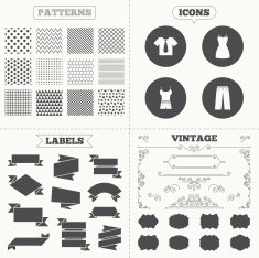 Clothes signs T-shirt with tie and pants N8