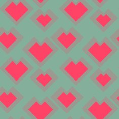 Heart shape seamless pattern N2