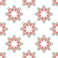 Seamless vector geometric abstract pattern Creative round shapes made of N94