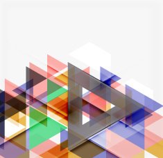 Abstract geometric background Modern overlapping triangles N431