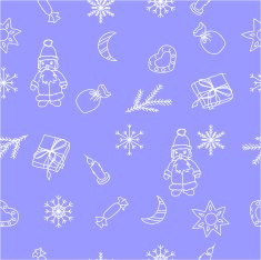 Repeating pattern new year Christmas