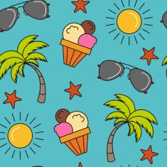 seamless summer pattern background N2