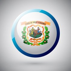Badge of West Virginia flag USA N2