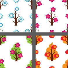 four season pattern set