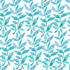 Floral seamless wallpaper in watercolor style