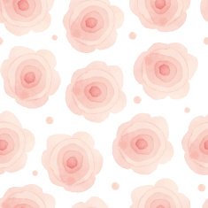 Floral seamless wallpaper in watercolor style N2
