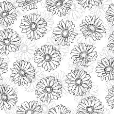 Vintage floral print seamless background N7