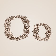 Decorated letter o