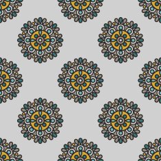 mandala flowers pattern