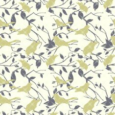Seamless vector pattern with birds and tree branches