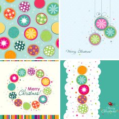 Template Christmas greeting cards