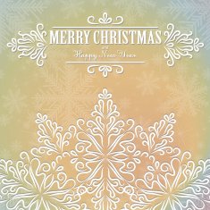 Beautiful lace ornament for merry christmas card N5