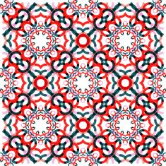 Seamless vector geometric abstract pattern Creative round shapes made of N105