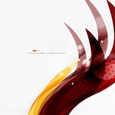 Red orange bright feather lines concept N11