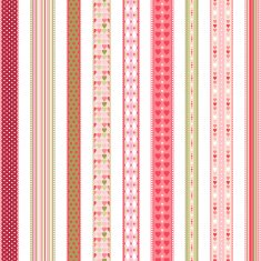 Set of hand drawn lace braid borders