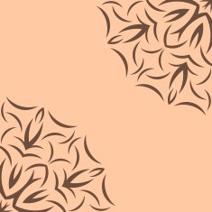 Beige background with brown flower pattern