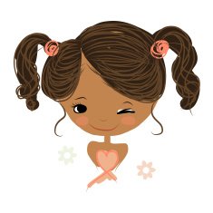 Cute Girl Smiling Sketch For Your Design N77