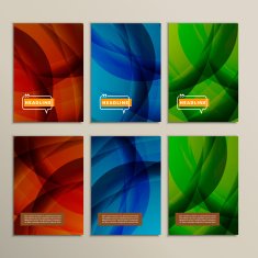 abstract bright colors green and blue brown