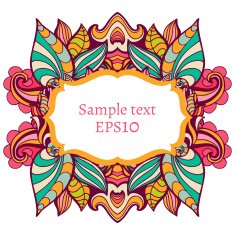 Hand drawn pattern with flowers N2