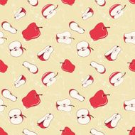 Seamless pattern with apples N2
