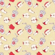 Seamless pattern with apples N3