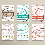 abstract color lines on a white background N5