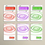 abstract color lines on a white background N6