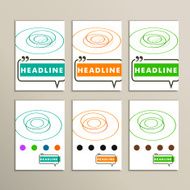 abstract color lines on a white background N7