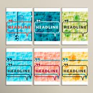 Set abstract circles on a colored background N2