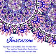 invitation mandala card N36