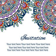 invitation mandala card N37