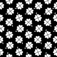 Abstract Natural Clover Seamless Pattern Background Vector Illus N2