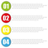 Numbered Steps 4 vector illustration N2