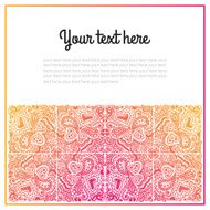 Card with patterns