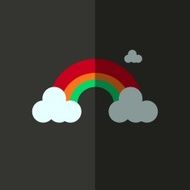 rainbow icon great for any use Vector EPS10