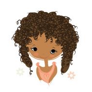 Cute Girl Smiling Sketch For Your Design N82