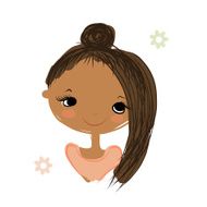 Cute Girl Smiling Sketch For Your Design N84