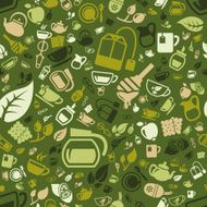 Tea seamless pattern N13