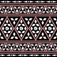 Tribal Seamless Pattern Ethnic Vector Background N41