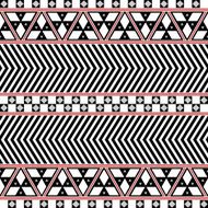 Tribal Seamless Pattern Ethnic Vector Background N42