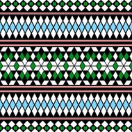 Tribal Seamless Pattern Ethnic Vector Background N43