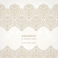 Vector seamless border in Eastern style N45