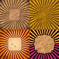 set of Old vintage paper template texture N6