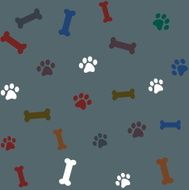pattern packaging dog bones for shop