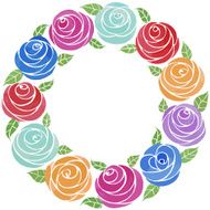 Juicy flowers arranged in lovely wreaths