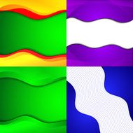 Collection of abstract multicolored backgrounds Eps 10 design N2